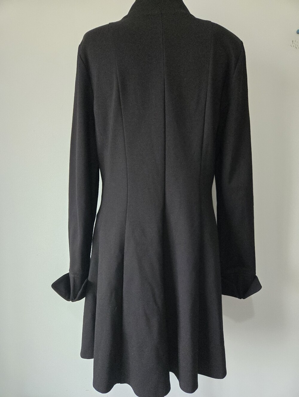 Joseph Ribkoff Black Military Fit And Flare Coat with Gold Buttons. Size 14 - Picture 5 of 11